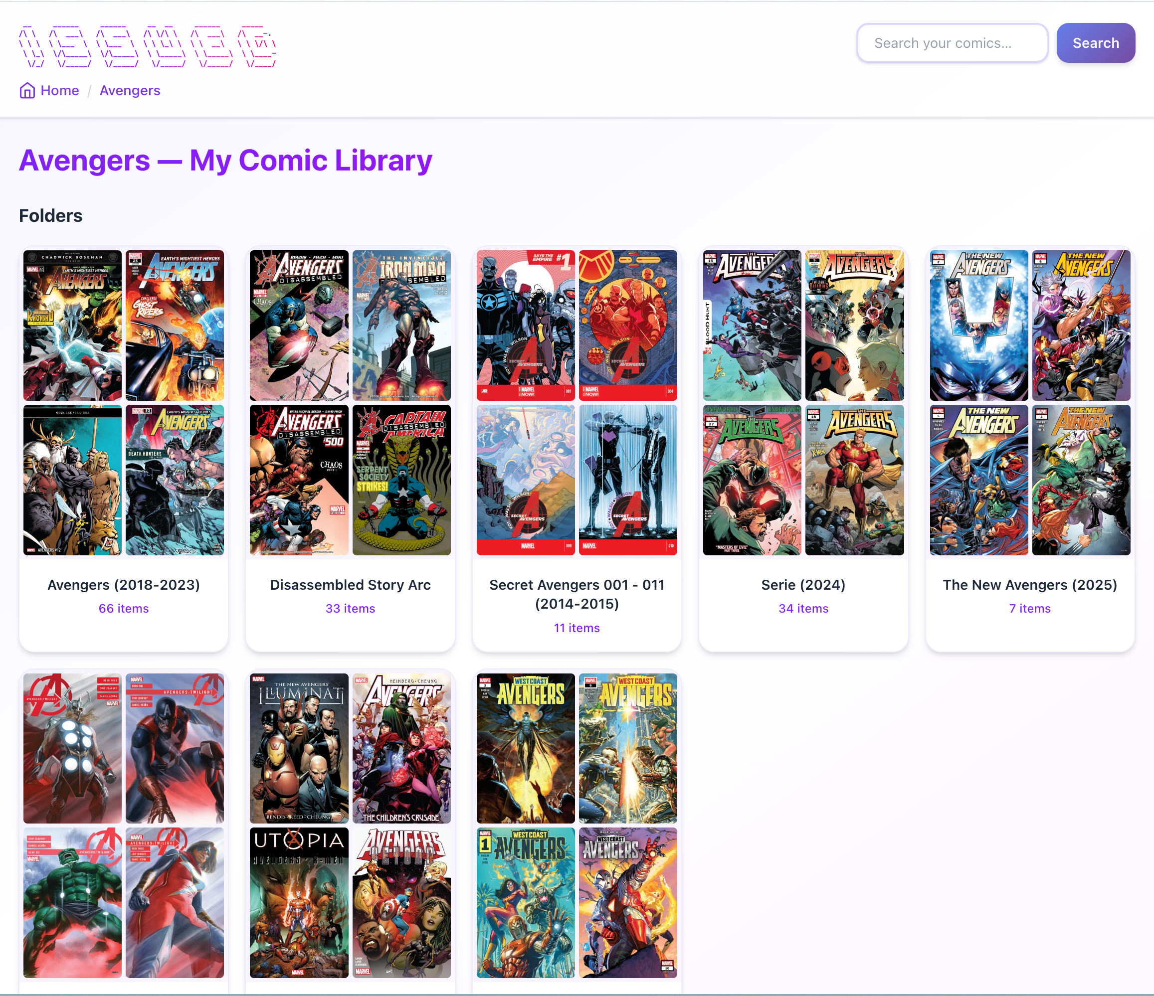 Issued collection view